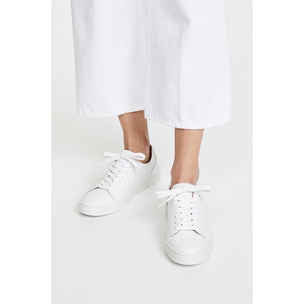 Frye white leather Ivy low lace sneakers 8.5